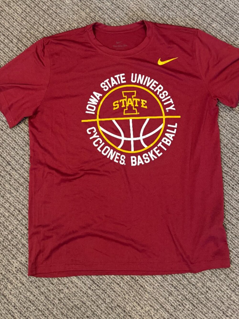 Nike Iowa State Basketball Dri-Fit Shirt - Large